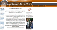 Desktop Screenshot of christophersonwoodfloors.com